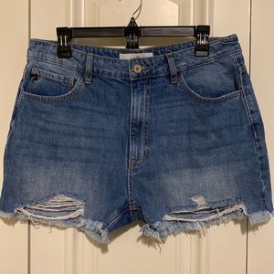 Kancan Distressed Denim Shorts